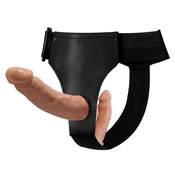 BAILE Arnés z dvojnim realističnim dildo, (21078375)
