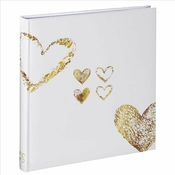 HAMA "Lazise" album u knjižnom uvezu, 29 x 32 cm, 50 bijelih stranica, zlatna boja