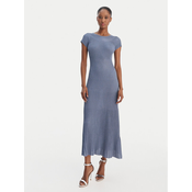 Marella Pletena obleka Draghi 2613321041 Svetlo modra Regular Fit