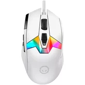 Lorgar MSP80 Herná myš, RGB - biela