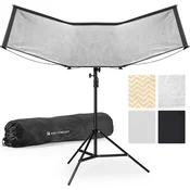 K&F CONCEPT Quick-Release Curved Reflector-Two Moves to Soft Light