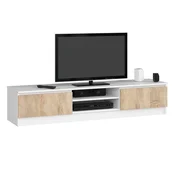 AKORD Akord Tv Omarica, Bela/Hrast Sonoma, (5000331805)