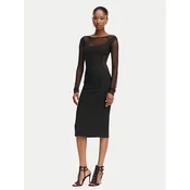 Elisabetta Franchi Cocktail obleka AB-898-62E2-V390 Črna Slim Fit