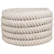 vidaXL Vrv iz jute 40 Bela 100% Tossa jute