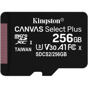 256GB Kingston Canvas Select Plus MicroSDXC 100MB/s +Adapter
