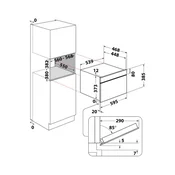 WHIRLPOOL WMD7O4TB ugradna mikrotalasna rerna