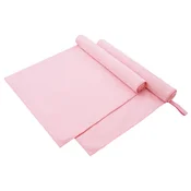 Vidaxl Športne brisače 2 szt. Roza 180 x 90 cm Poliester in poliamid