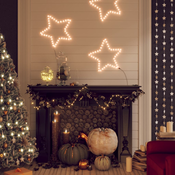 Figura božicne zvijezde s 48 LED žarulja topla bijela 56 cm