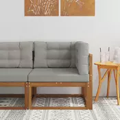 Vanjska kutna sofa Prirodna