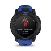 Garmin Instinct 3 45mm AMOLED Black sa Bolt Blue/Black