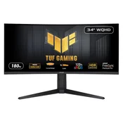 Gejming monitor ASUS TUF VG34VQL3A 34/VA,zakrivljen,21:9/3440x1440/180Hz/1ms GtG/HDMIx2,DPx2,USB/Gsync/crna