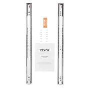 VEVOR Vodilice predalov polnega izvleka stranski nosilec 603x45x127 mm jeklo