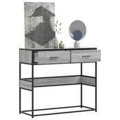 Konzolni stol boja hrasta 90x35x80 cm konstruirano drvo