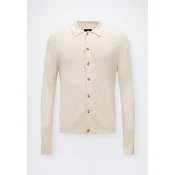 Abercrombie & Fitch Pletena jopa kremna
