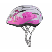 Etape Otroška kolesarska čelada Rebel belo-rožnata S-M