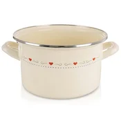Northix Krem emajl lonček TONCA 22 cm, 4 l