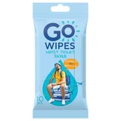 Toaletni papir, vlažen, 10 kosov, GO WIPES Comfort, 10 kosov