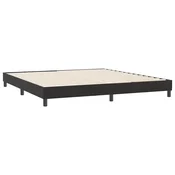 Vidaxl posteljni okvir brez vzmetnice črna 180x210 cm žamet