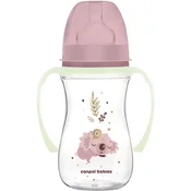 Canpol babies Sleepy Koala Easy Start Anti-Colic Bottle Pink 3m+ otroška steklenička proti krčem 240 ml za otroke