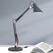 ORION Stolna lampa za momke, podesiva u tri smjera - Radna soba/ured - Moderan - mat crna, bakar - Metal