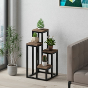 Opviq Polica 34x39x65cm Bež-Crna