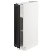 METOD Podni element s policama, bela/Lerhyttan crno bajcovano, 20x60 cm