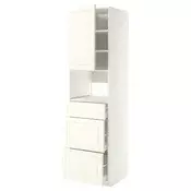 METOD / MAXIMERA Visoki element za ugradne uredaje, bela/Bodbyn prljavobela, 60x60x220 cm