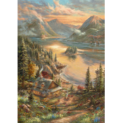 Schmidt - Puzzle Kinkade: Lakeside Splendor - 500 dijelova