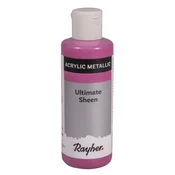 Rayher. Akrilna barva Ultimate Sheen, roza, kovinska, 80ml
