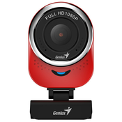 GENIUS web kamera QCam 6000/ crvena/ Full HD 1080P/ USB2.0/ mikrofon