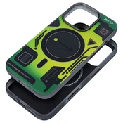 FORCELL Ohišje za iPhone 16 PRO Forcell F-Protect Levels z dvojno plastjo in tehnologijo 4D, združljivo z MagSafe, testirano po vojaških standardih za padce, barva cyber green
