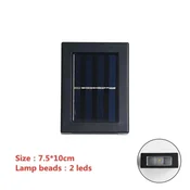 KJB Solarna stenska svetilka gor/dol, 2 LED, bela svetloba, 1 kos