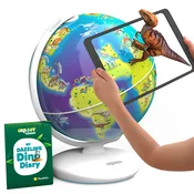 Playshifu Orboot Dinos - AR Globe - PlayShifu (z aplikacijo): Globus z interaktivno, izobraževalno in razširjeno resničnostjo - STEM igrača za otroke od 4. do 1, (20690206)