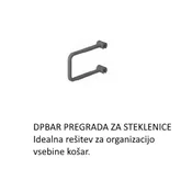 INOXA DPBAR pregrada za steklenice