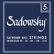 Sadowsky Blue Label Bass String Set Flatwound Taperwound - 5 String 040-125
