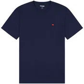 WRANGLER Majica SIGN OFF TEE mornarska/rdeča/bela