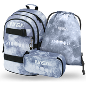 BAAGL SADA 3 Skate NASA Grey: nahrbtnik, peresnica, vreča