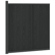Panel ograde WPC i aluminij Crna