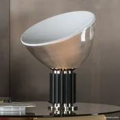 FLOS Taccia small – LED namizna svetilka, črna - Dnevna soba/jedilnica - Dizajn - črno - Kovina