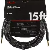 Fender Deluxe Series Black 4,5 m Ravni - Ravni Instrument kabel (Kao novo)