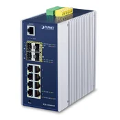 PLANET IGS-12040MT mrežni prekidač Upravljano Gigabit Ethernet (10/100/1000) Crno (IGS-12040MT)