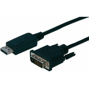 DISPLAYPORT / DVI- KABEL 2 M ČRN