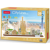 CUBIC FUN Puzzle 3D City Line Barcelona