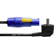 Cordial Tok Priključni kabel [1x Varnostni moški konektor - 1x PowerCon moški konektor] 1.50 m Modra Cordial CFCA 1,5 SRC