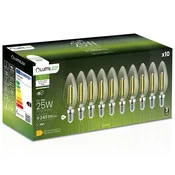 LUMILED 10x LED žarnica E14 svečka B35 2W = 25W 249lm 4000K nevtralna 360° žarnica z žarilno nitko