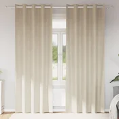 Zavjese za zamracivanje 2 pcs Krema 140 x 245 cm Baršun