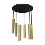 Luster na sajli RAITO 6xGU10/8W/230V mesing