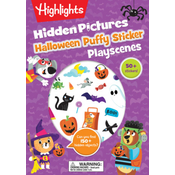 Halloween Puffy Sticker Playscenes