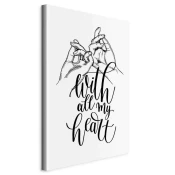 artgeist Slika Na Platnu With All My Heart