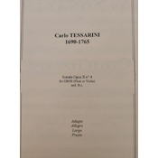 TESSARINI:SONATA OP.2 NO.4 FOR OBOE (FLUTE OR VIOLIN) AND B.C.